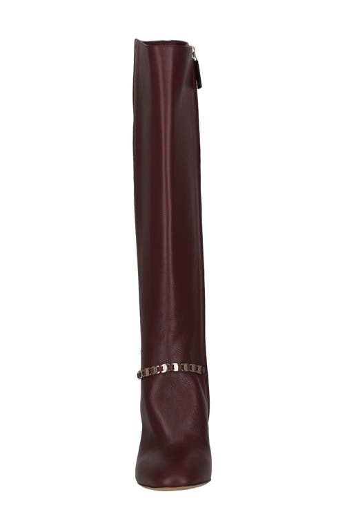 Ferragamo Triba 85 Las Vegas Boot In Burgundy