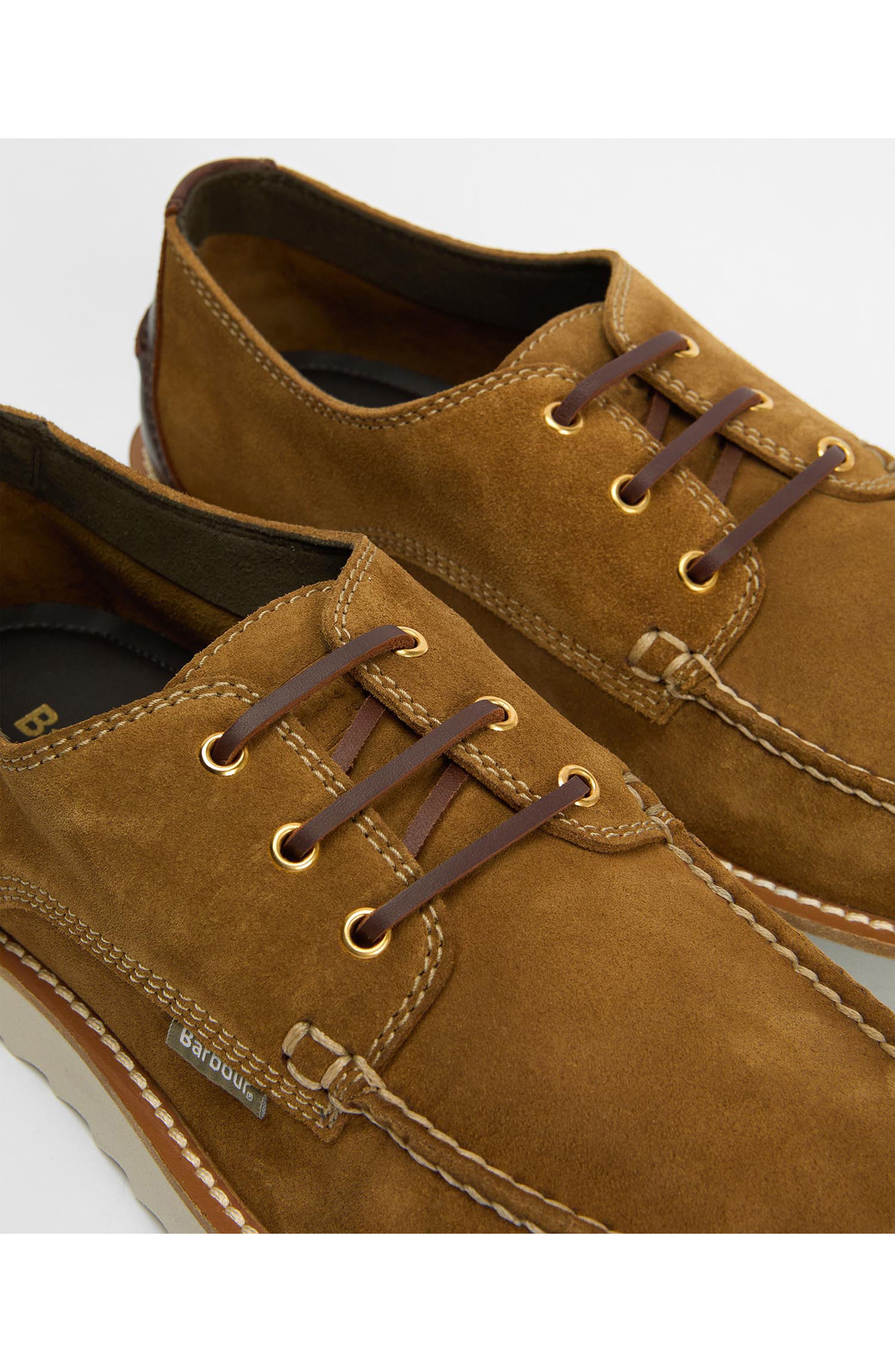 Barbour Aydon Derby, Alternate, color, Toffee Suede