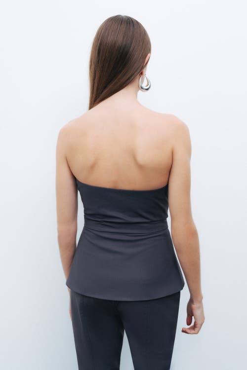 NOCTURNE NOCTURNE ZIPPERED CORSET LOOK BLOUSE