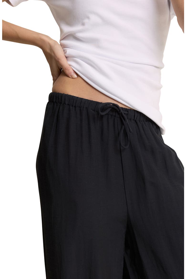 Violet Cuffed Wide Leg Trousers, Alternate, color, BLACK