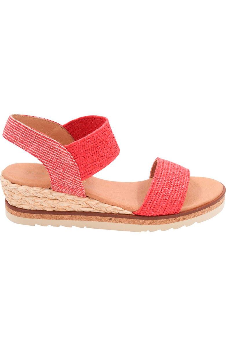 André Assous Neveah Featherweight Wedge Sandal, Alternate, color, Red