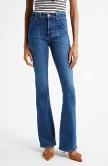 Veronica Beard Beverly High Waist Skinny Flare Jeans