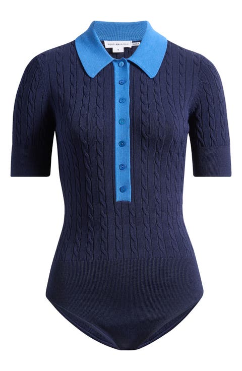 Cable Polo Bodysuit