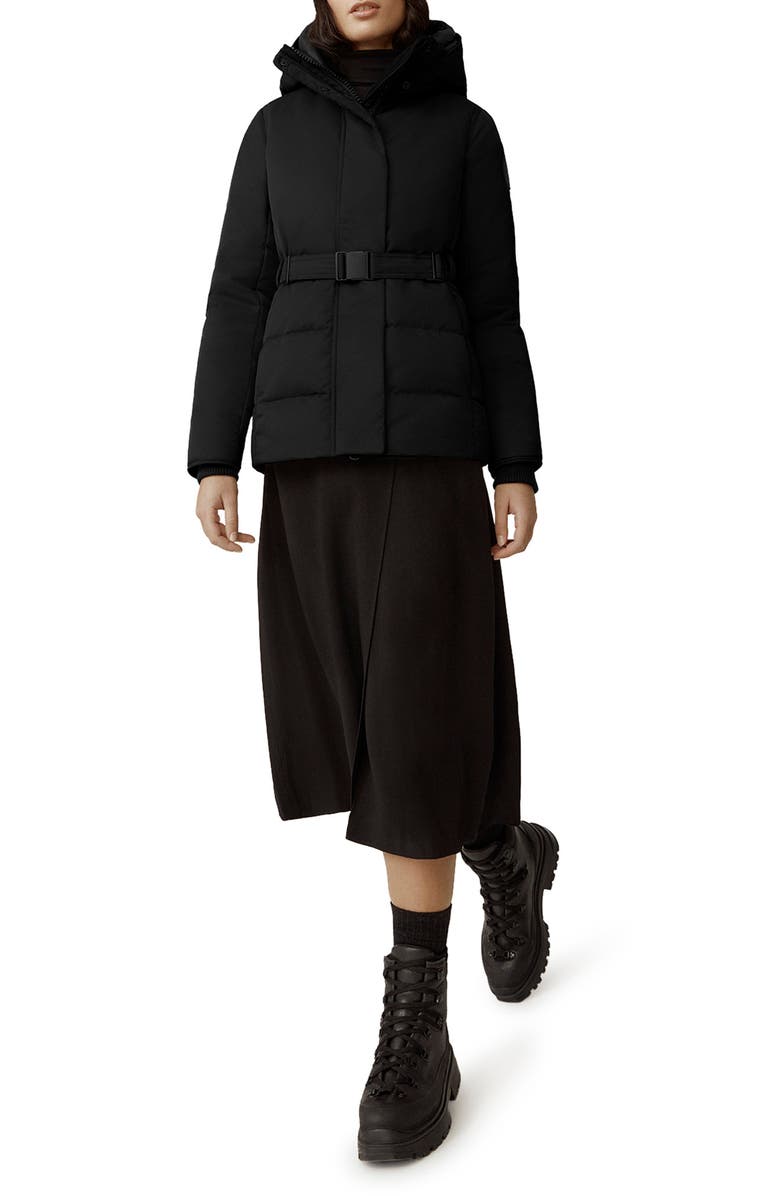 Canada Goose Marlow Water Resistant Recycled Nylon Hooded Down Coat, Main, color, 