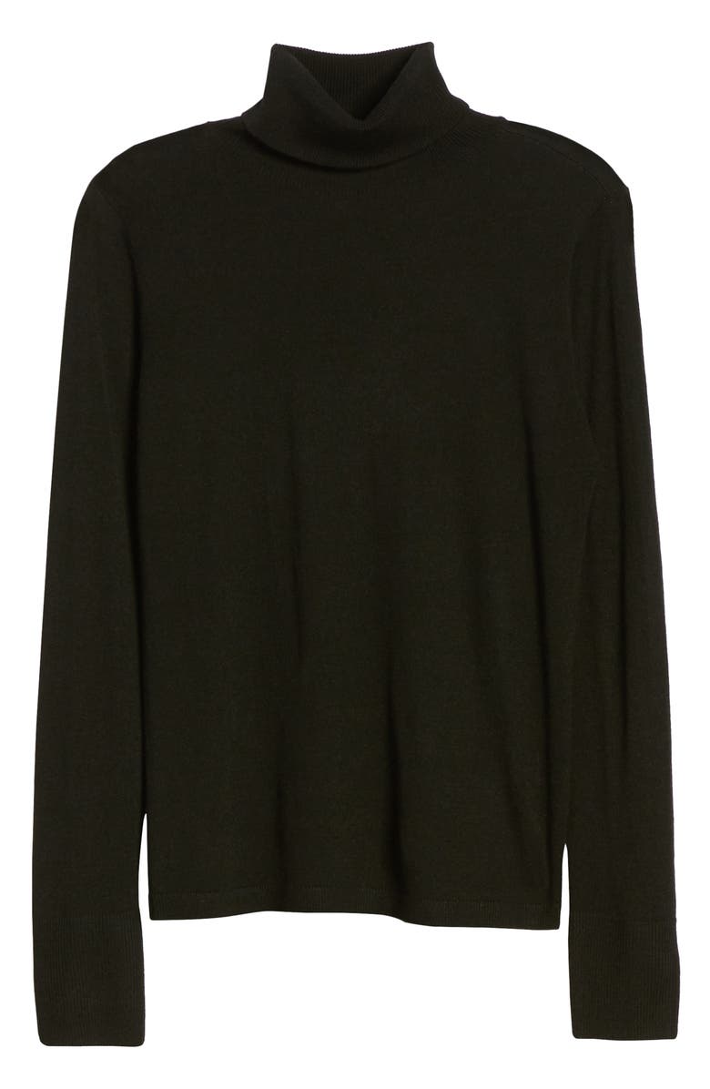 Halogen<sup>®</sup> Turtleneck Merino Wool Blend Sweater, Alternate, color, 