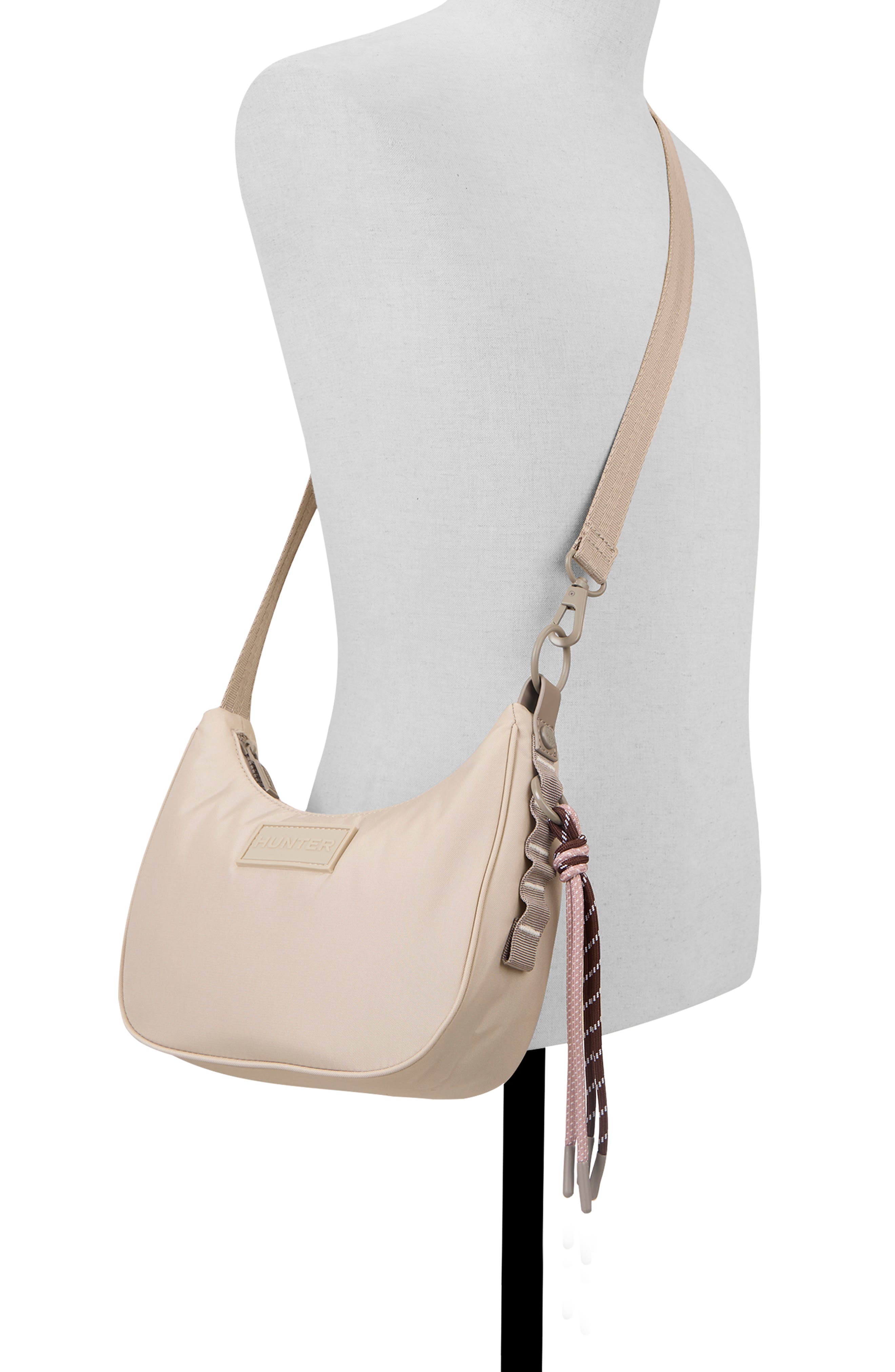 Loop Back Nylon Crossbody Bag, Alternate, color, CHAMPAGNE