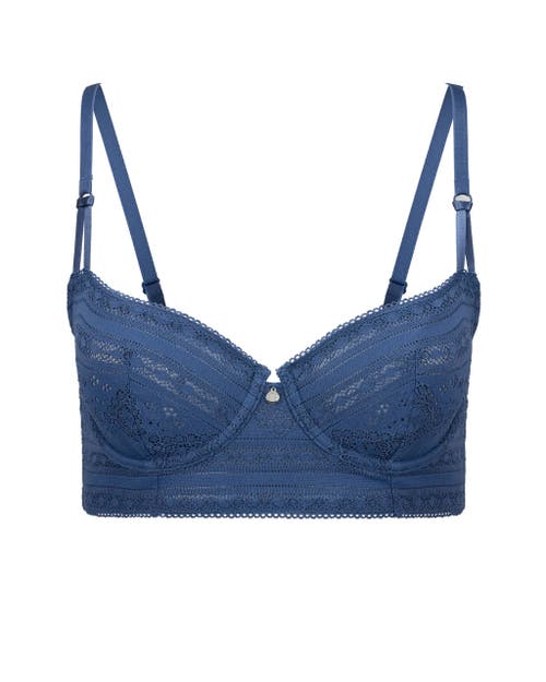 Adore Me Zooey Unlined Balconette Bra In Blue