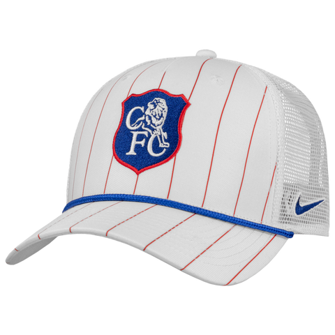 Men's Nike White Chelsea Rise Rope Trucker A-Frame Adjustable Hat