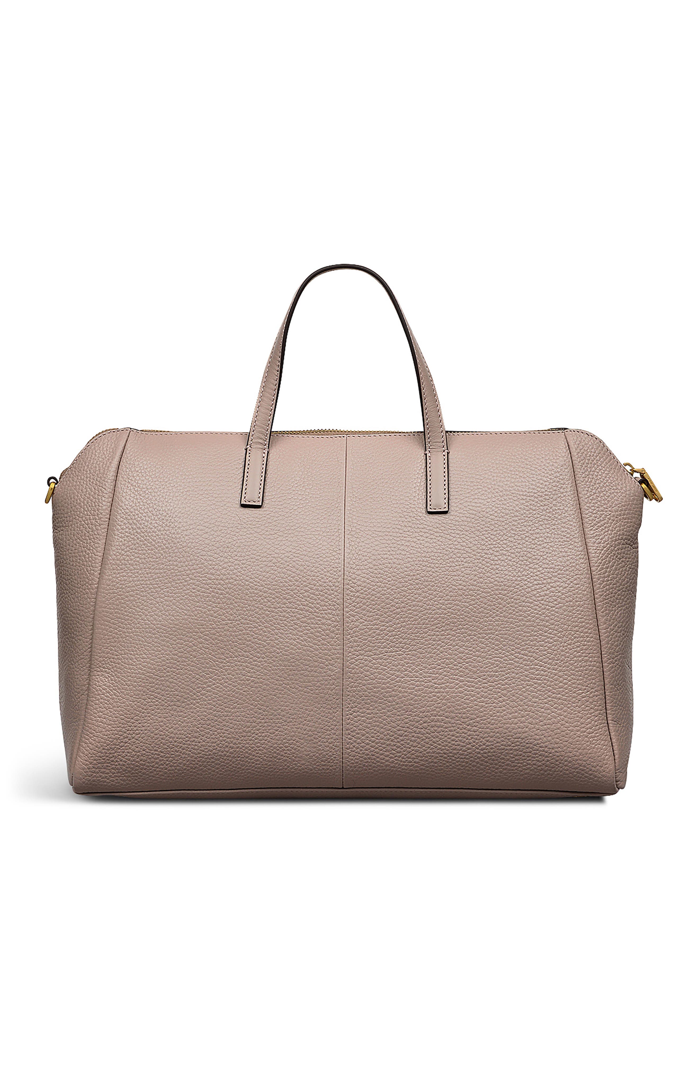 Radley Brook Avenue Medium Zip Top Satchel Bag, Alternate, color, Latte