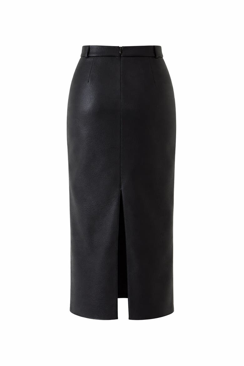 Alok Leather Skirt, Alternate, color, BLACK