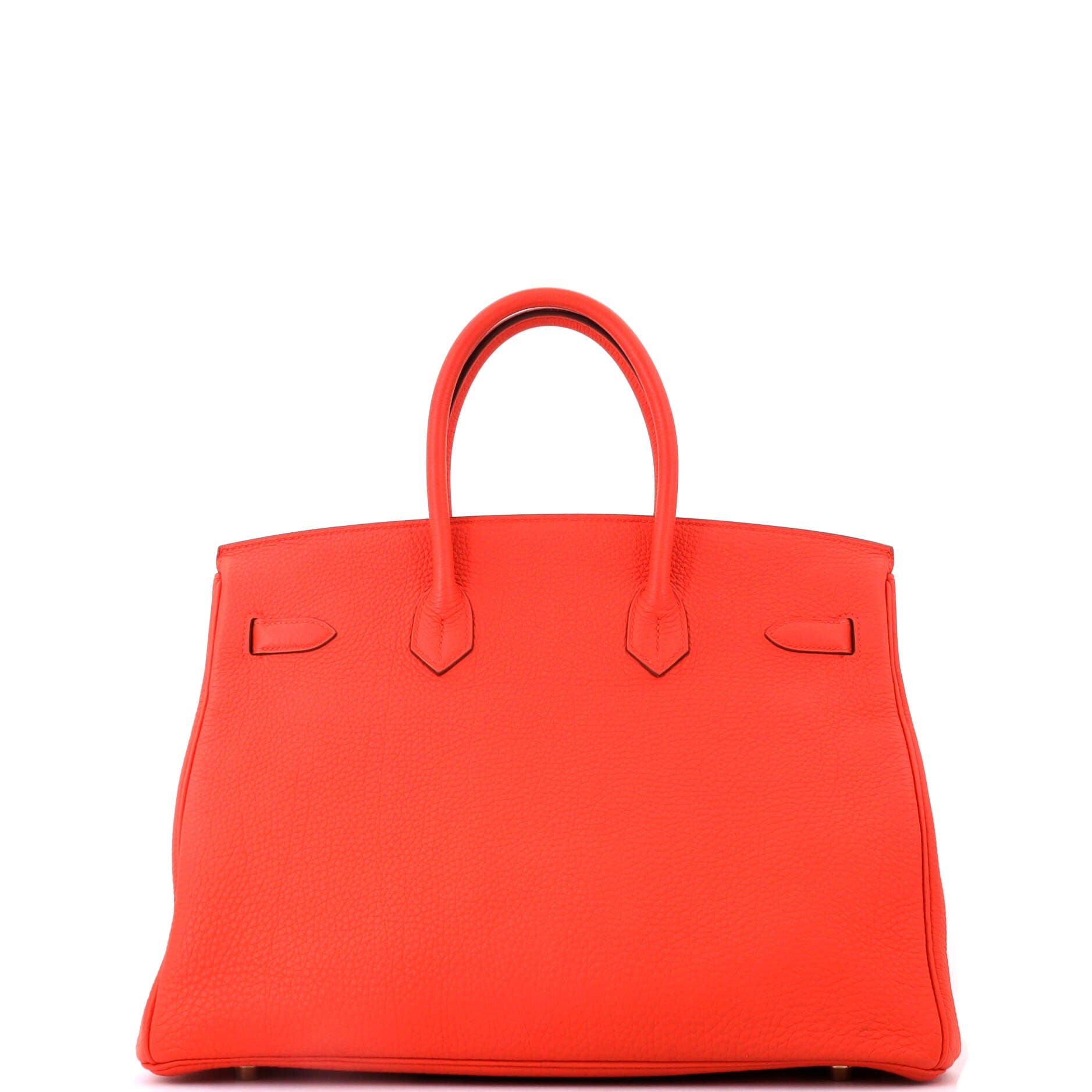 Pre-Owned Hermes Birkin Handbag Orange Togo with Gold Hardware 35, Alternate, color, Capucine