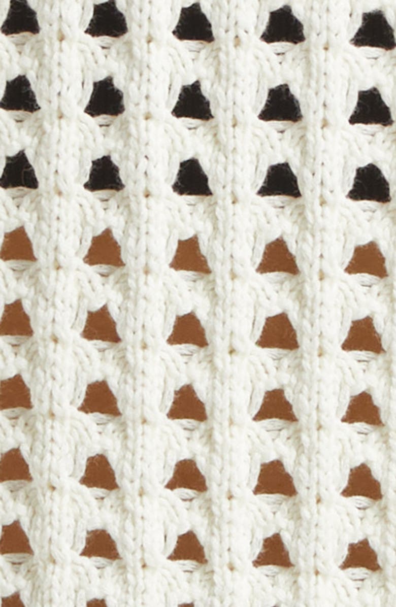 Reiss Reika Open Stitch Cotton Polo Sweater, Alternate, color, 