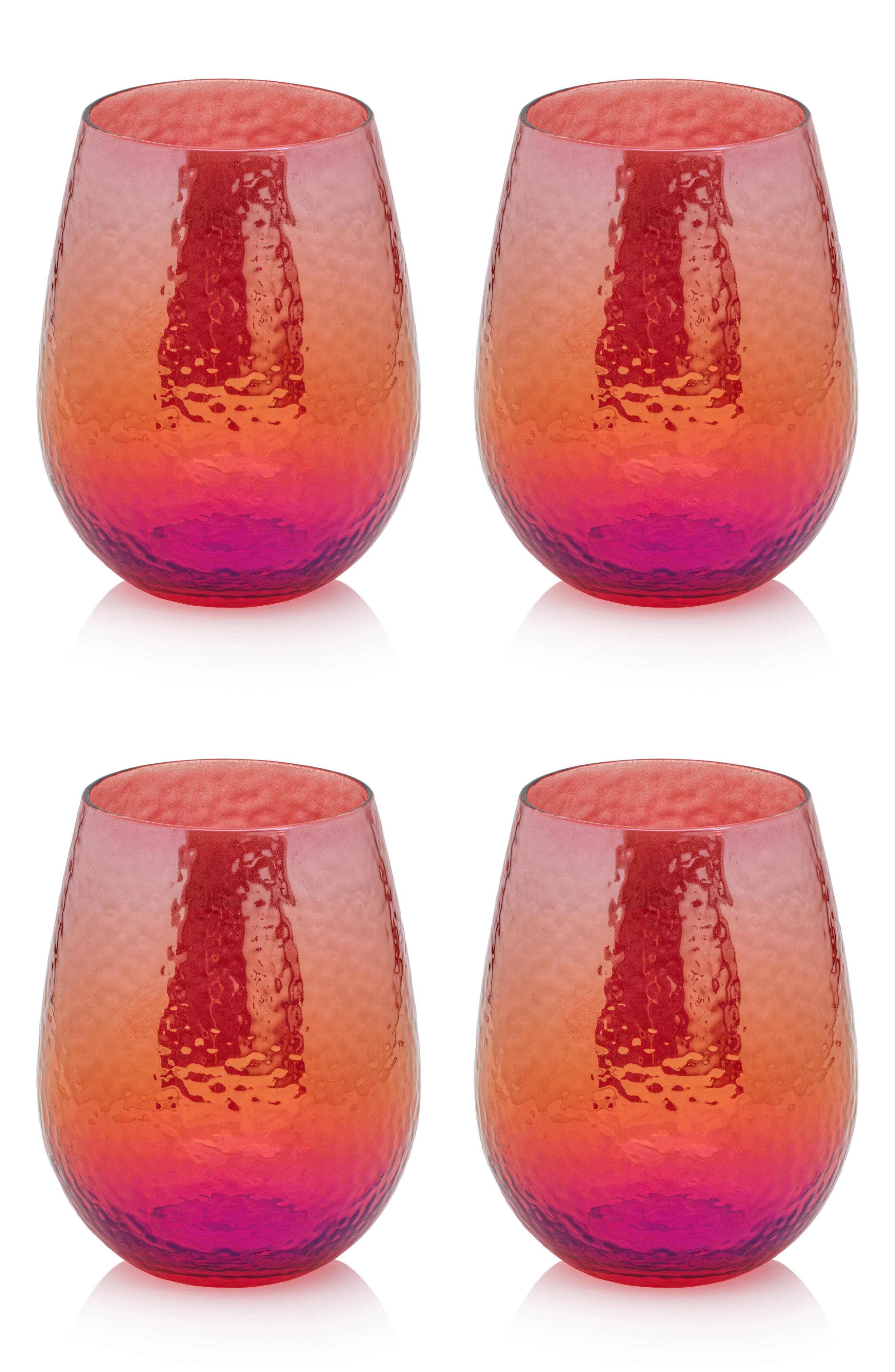 Zodax Apertivo Set of 4 Stemless Glasses