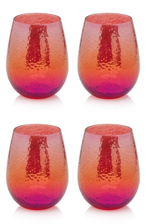 Apertivo Set of 4 Stemless Glasses