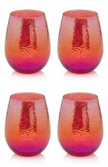 Zodax Apertivo Set of 4 Stemless Glasses