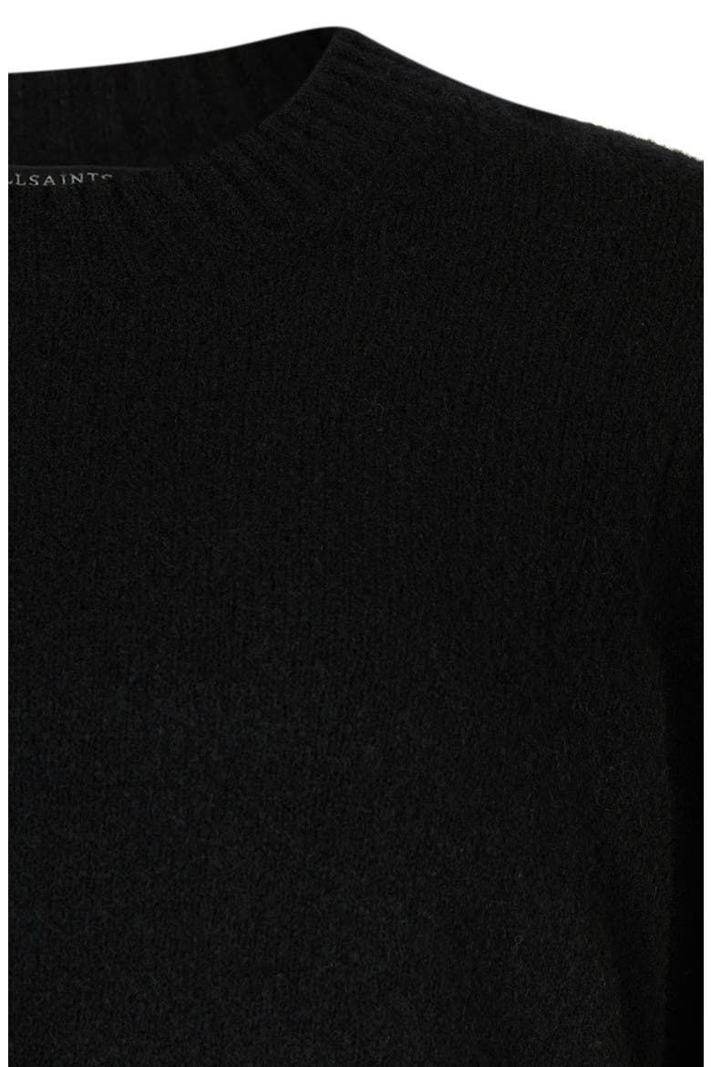 Leowa Pleated Dress with Wool Blend Sweater, Alternate, color, BLACK
