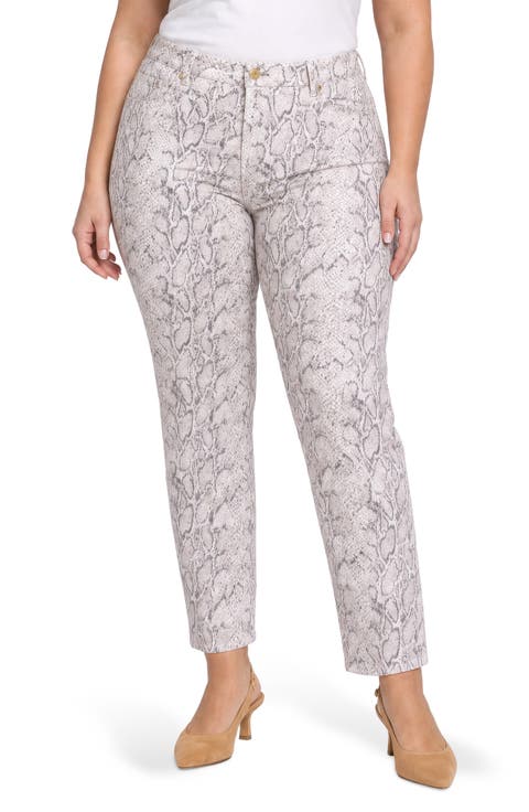Marilyn High Waist Ankle Straight Leg Jeans