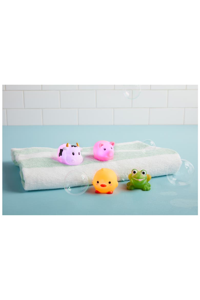Light-Up Farm Bath Toys, Alternate, color, WHITE