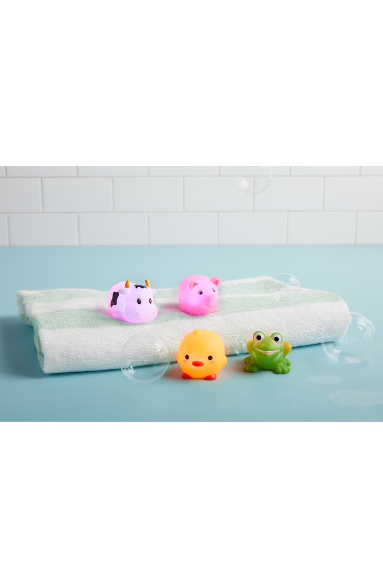 Mud Pie Light-Up Farm Bath Toys, Alternate, color,