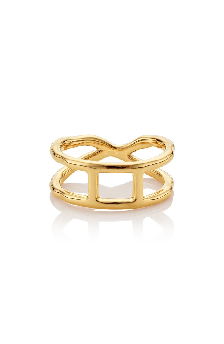Monica Vinader Riva Diamond Ring, Alternate, color, Gold/ Diamonds