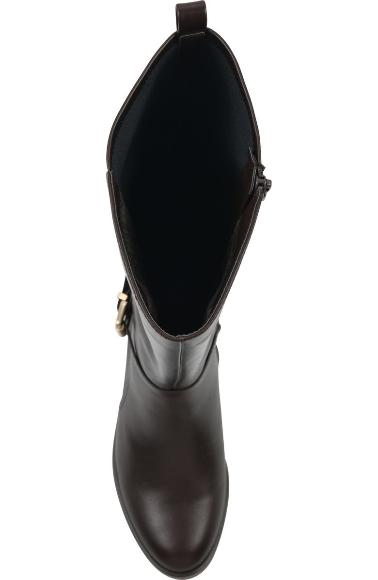 White Mountain Footwear Custard Tall Boot, Alternate, color, Dark Brown Smooth