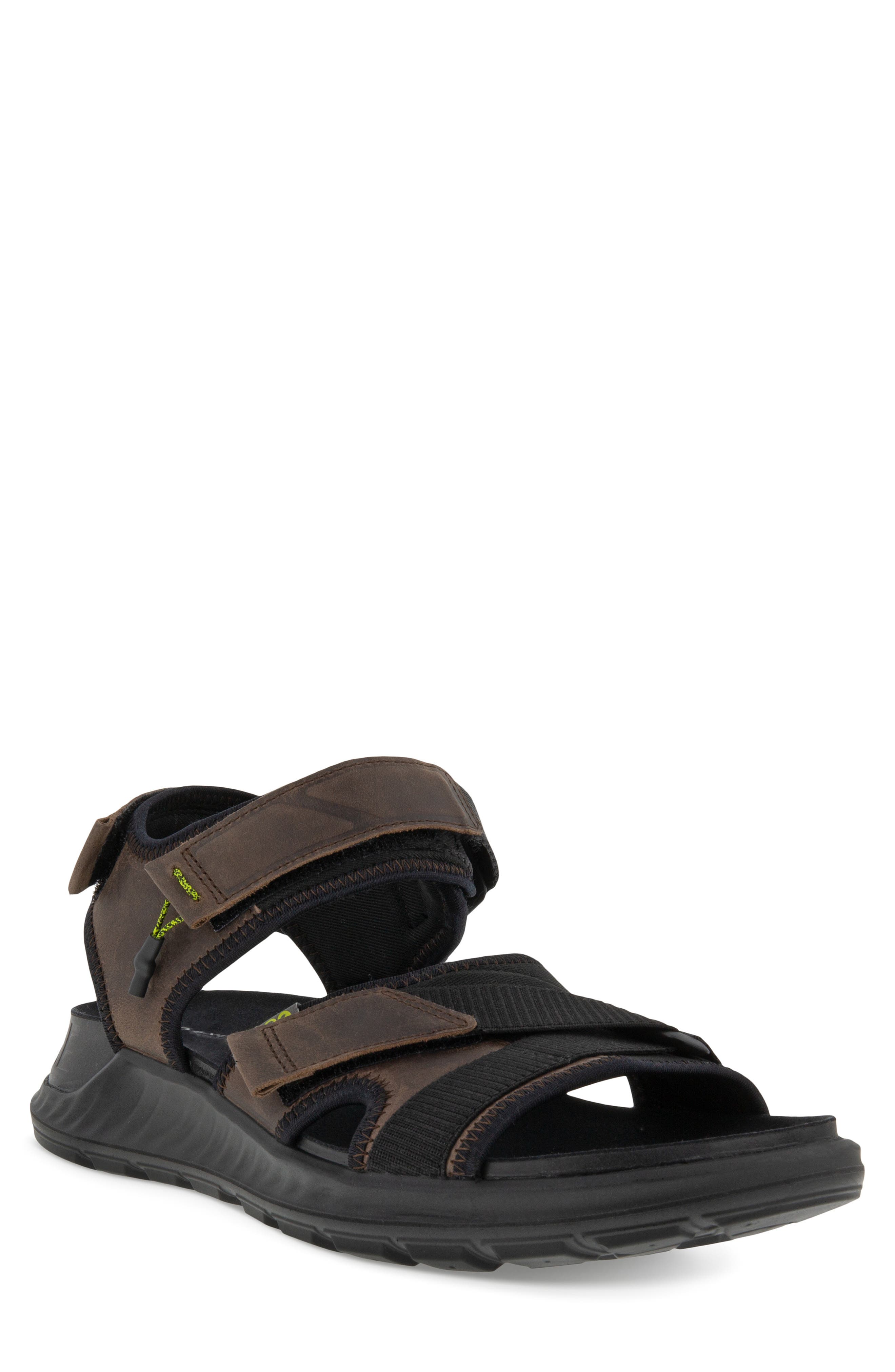 Exowrap Strap Sandal, Main, color, COFFEE/ BLACK