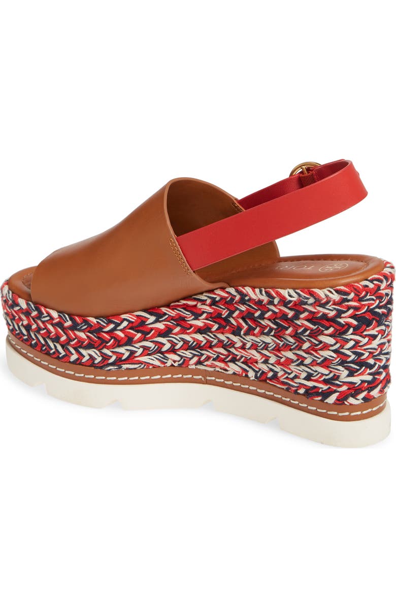 Tory Burch Miranda Espadrille Platform Wedge Sandal, Alternate, color,