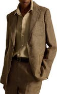 Polo Ralph Lauren Single Breasted Glen Plaid Linen Blazer