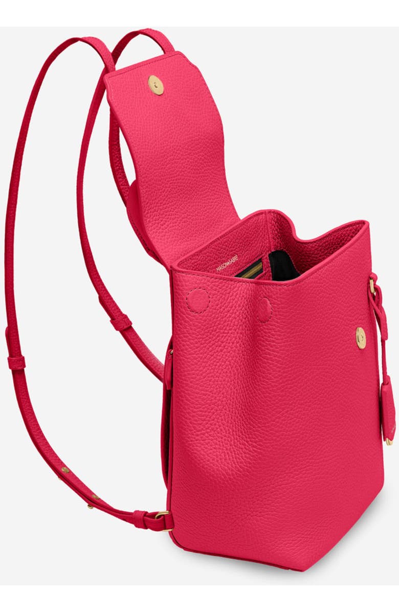 MAISON de SABRÉ Mini Soft Leather Backpack, Alternate, color, Shibuya Fuchsia