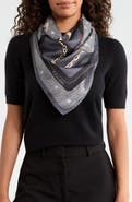 COACH Stacked Tabby Star Print Silk Scarf