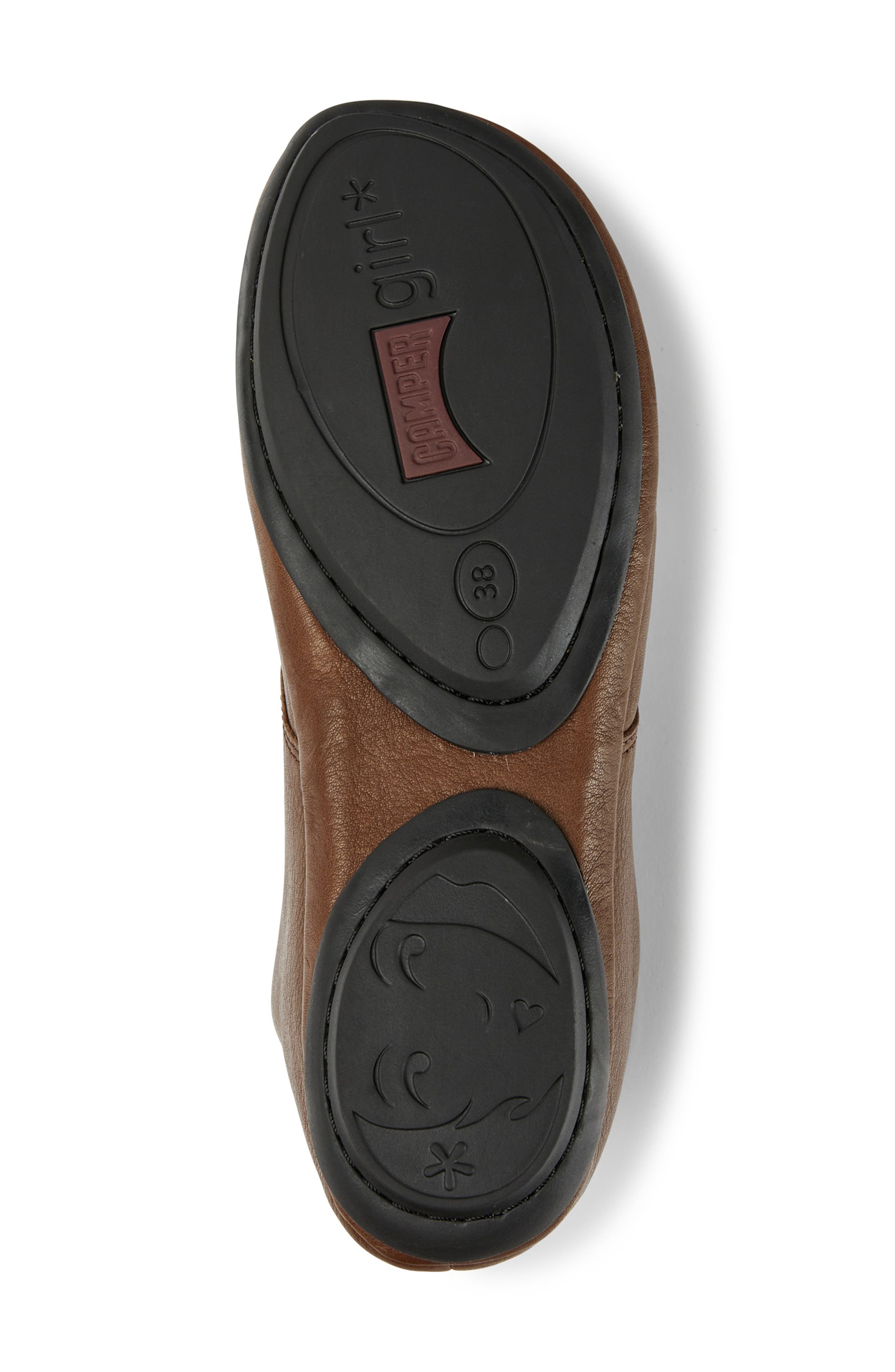 Right Nina Plain Toe Derby, Alternate, color, MEDIUM BROWN