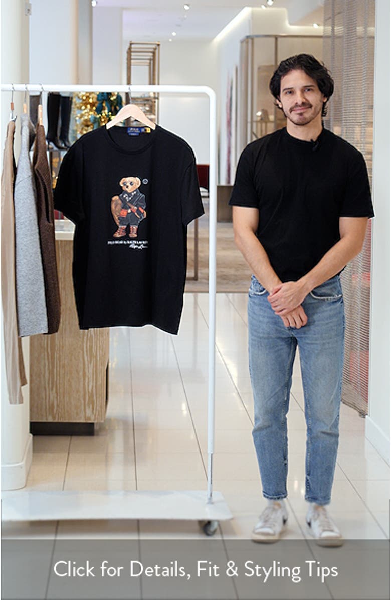 Classic Fit Polo Bear Graphic T-Shirt, sales video thumbnail