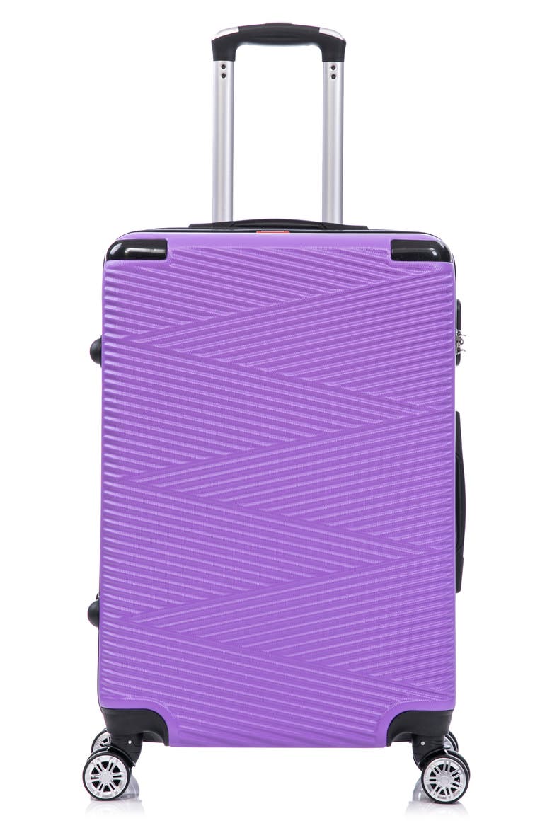 Verossa 3-Piece Hardside Spinner Luggage Set, Alternate, color, METALLIC VIOLET