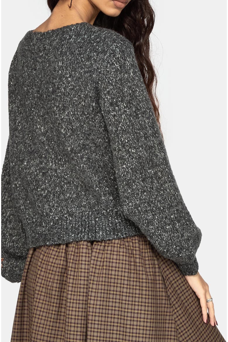 Beatrix Mushroom Knit Sweater, Alternate, color, Green