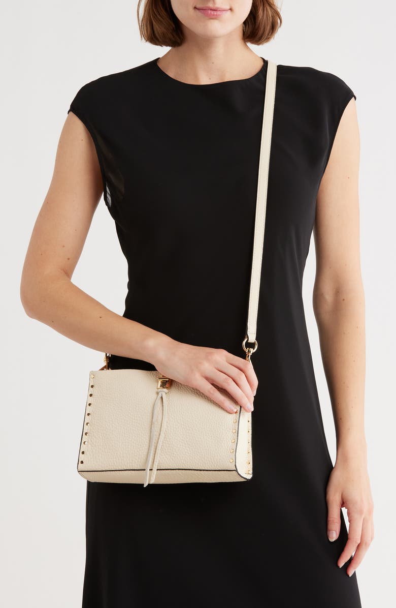 Rebecca Minkoff Darren Leather Crossbody Bag, Alternate, color, Eggshell