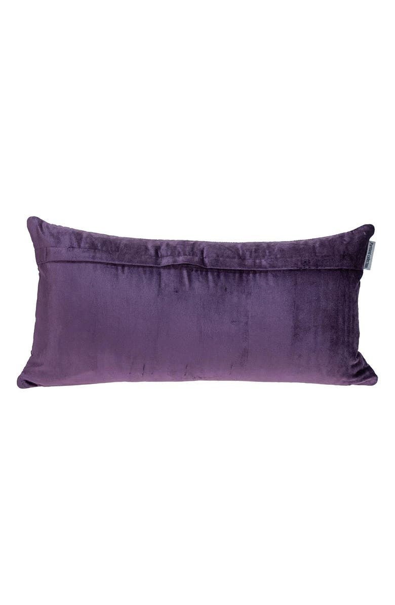 PARKLAND COLLECTION Iphis Topstitched Throw Pillow, Alternate, color, Purple