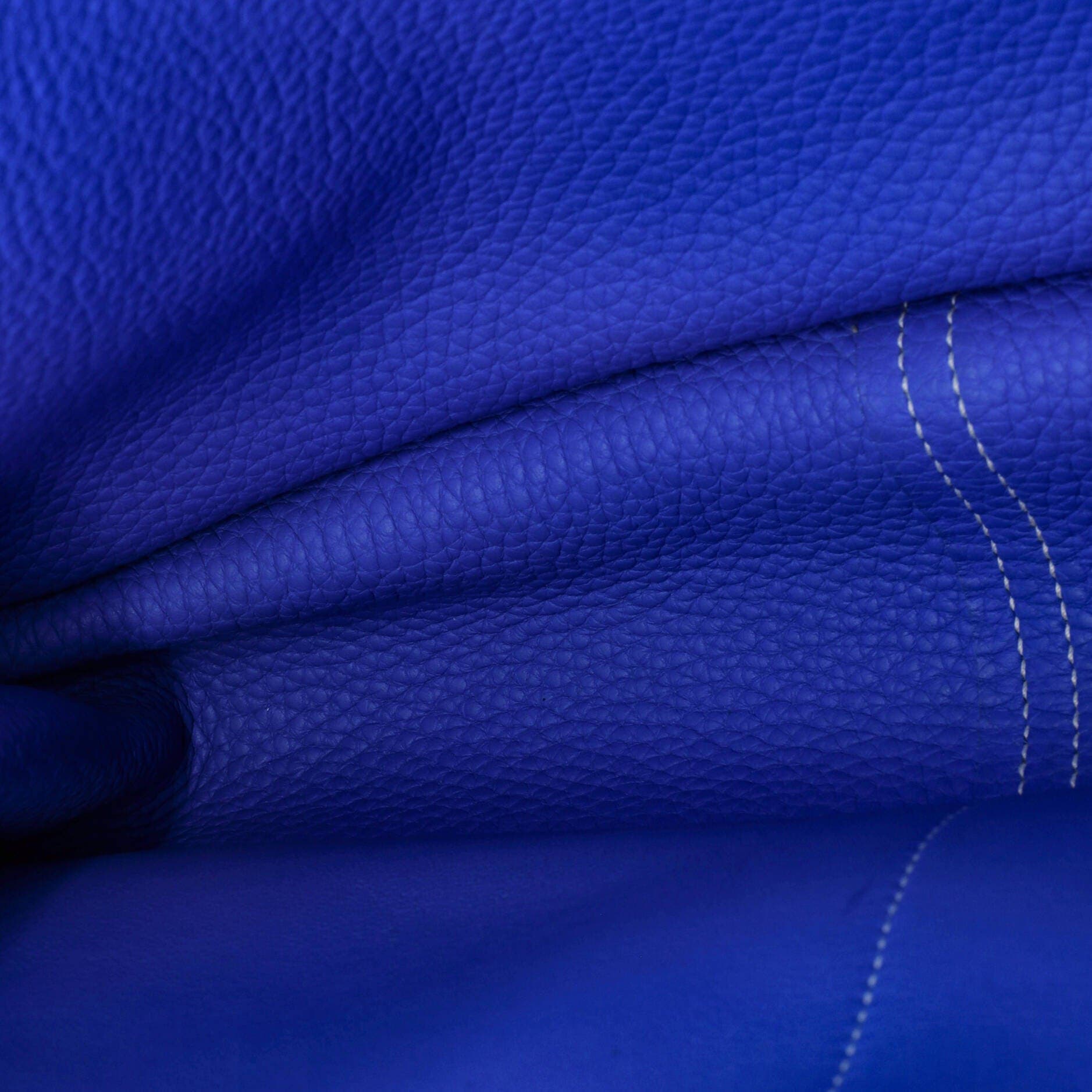 Pre-Owned Hermes Halzan Bag Clemence 31, Alternate, color, Bleu Hydra