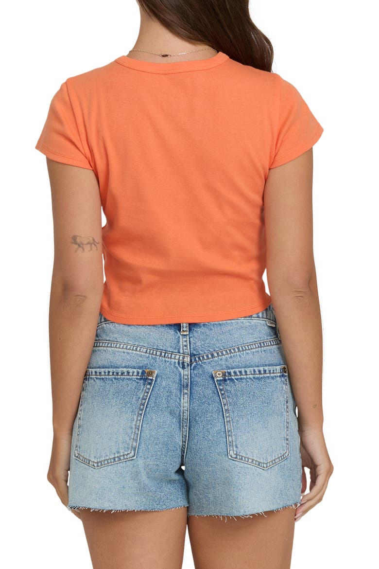 Paradise Horizon Cotton Graphic Baby Tee, Alternate, color, SAFFRON