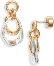 Nordstrom Demi Fine Frontal Hoop Drop Earrings