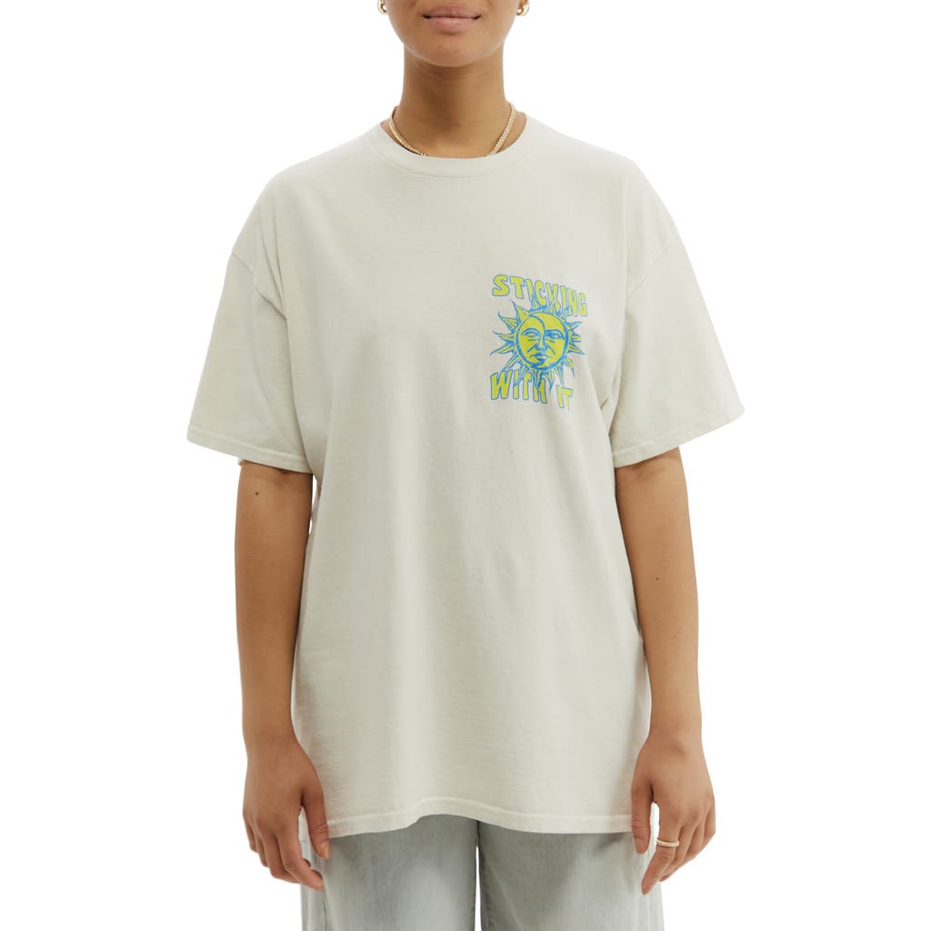 Bdg Urban Outfitters Stick With Your Passion Graphic Tee In Ecru