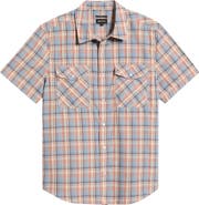 Brixton The Breezy Wayne Plaid Short Sleeve Shirt