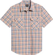 Brixton The Breezy Wayne Plaid Short Sleeve Shirt
