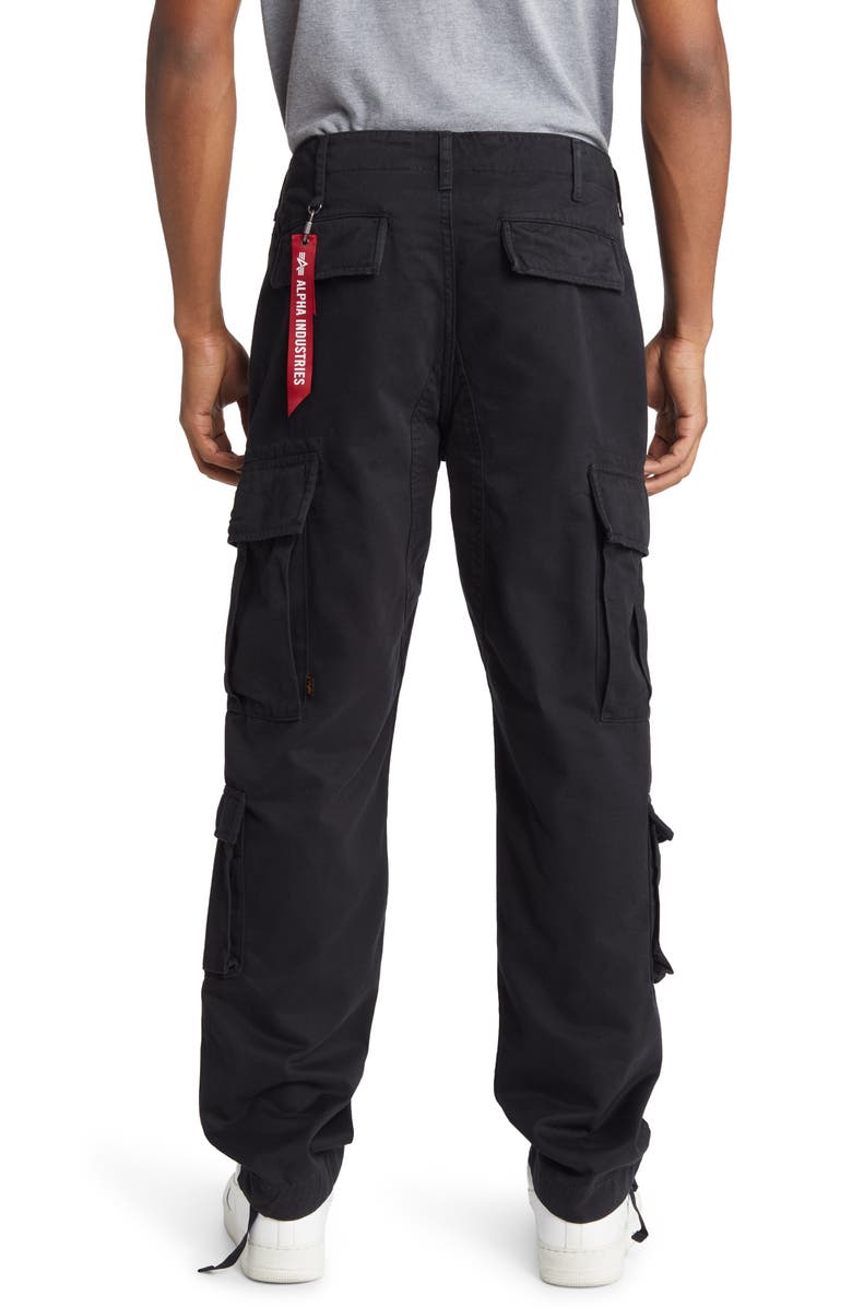 Alpha Industries ACU Straight Leg Cargo Pants, Alternate, color, Black