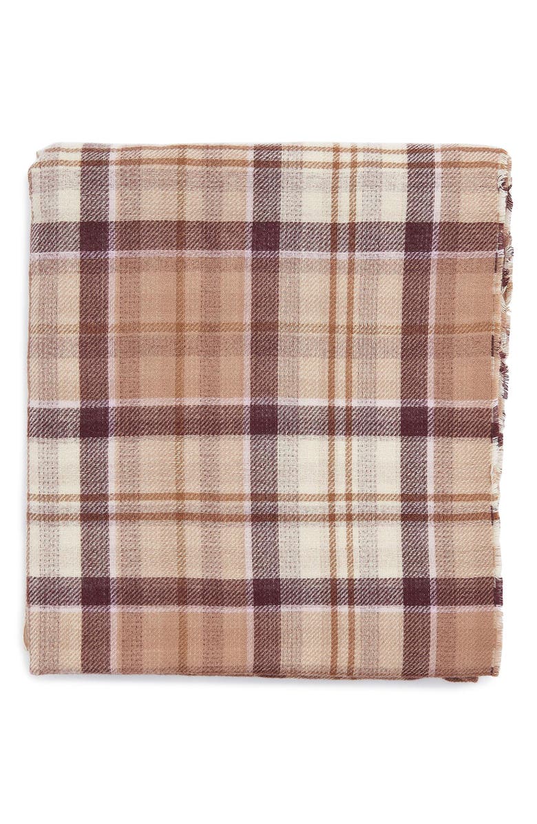 Barbour Montieth Reversible Plaid Wrap, Alternate, color, 