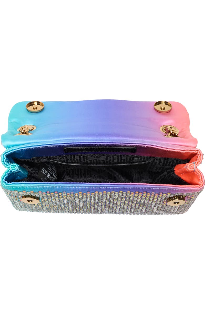 Kurt Geiger London Mini Brixton Fabric Crossbody Bag, Alternate, color, Purple Rainbow