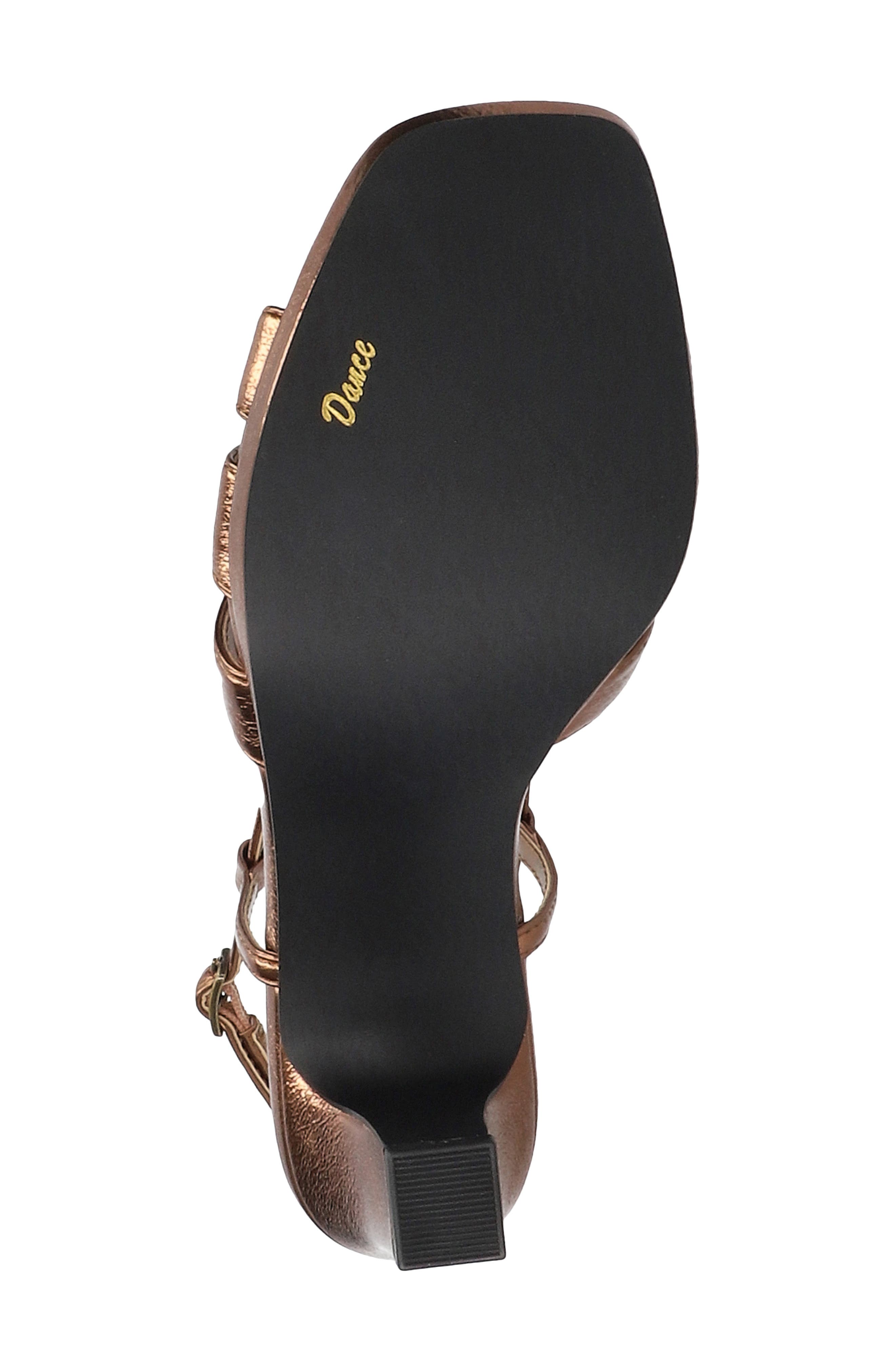 Valorie Slingback Platform Sandal, Alternate, color, BRONZE CRINKLED