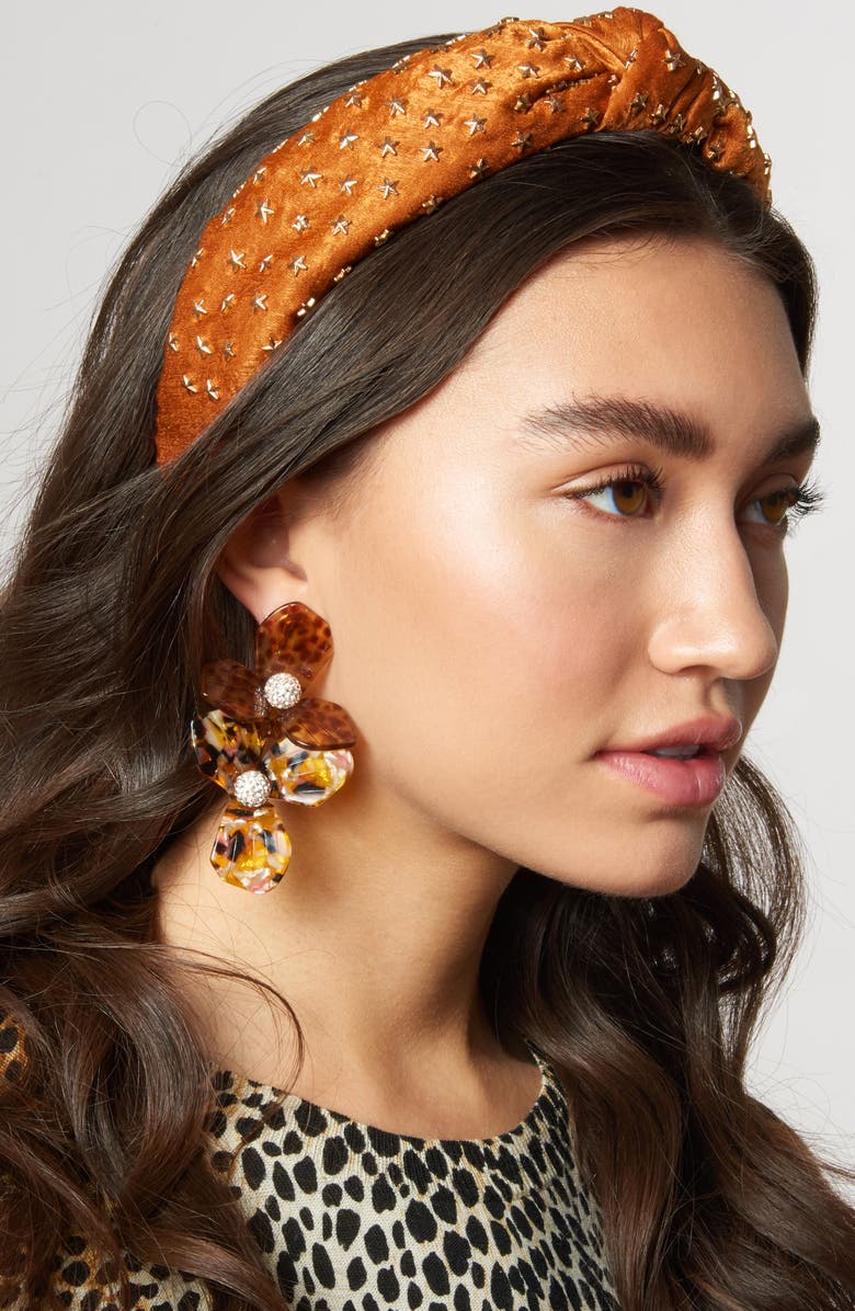 Lele Sadoughi Star Studded Knotted Headband., Alternate, color, 