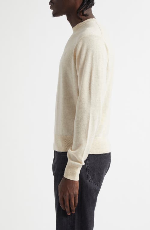 Acne Studios Wool & Yak Hair Sweater In Oatmeal Melange