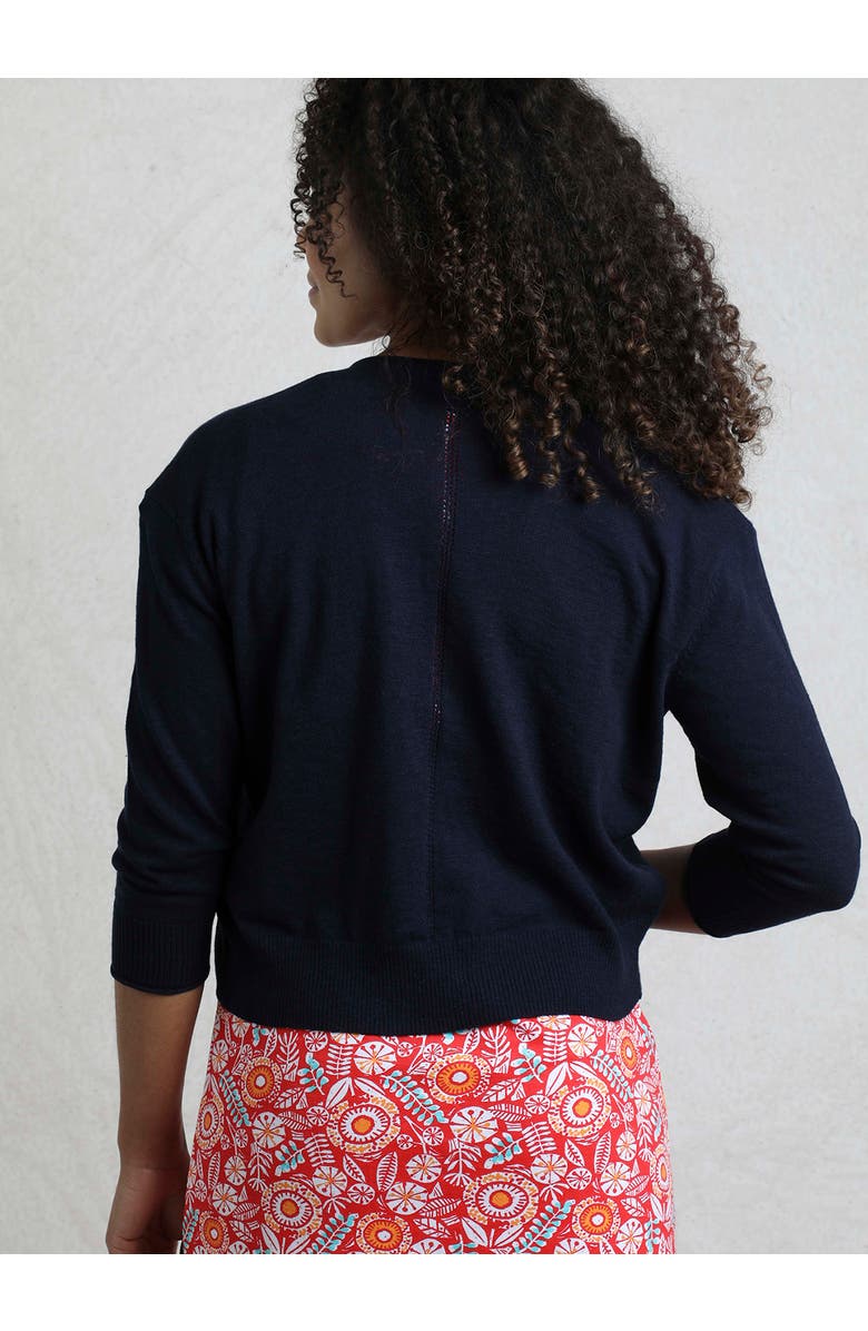 Weird Fish Limon Outfitter Cardigan, Alternate, color, Navy