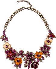 EYE CANDY LOS ANGELES Amy Pave Crystal Floral Collar Necklace